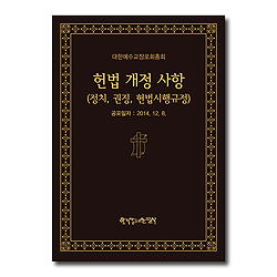 헌법 개정 사항 (정치, 권징, 헌법시행규정)