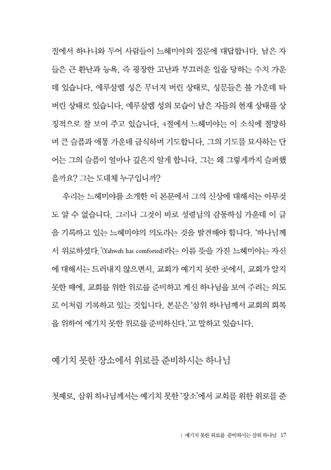 절망 위에 세우신 소망의 나라 (느헤미야 강해 설교)