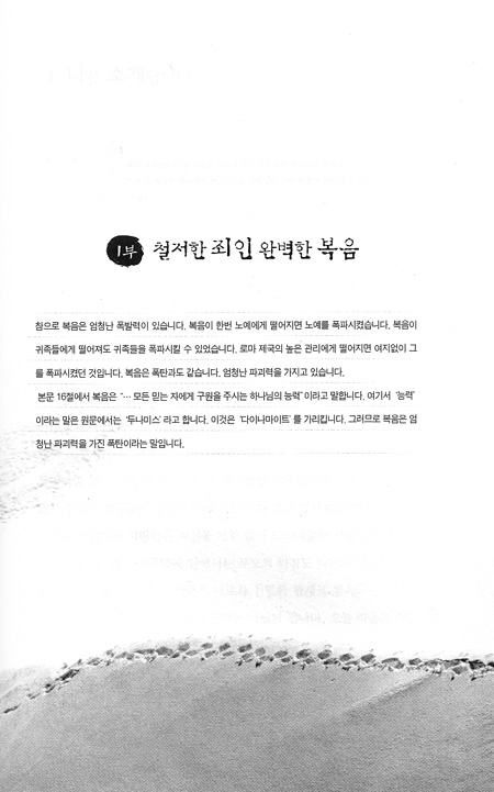행함이 없는 시대에 보내는 로마서