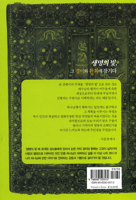 생명의 빛 그 경이와 환희에 잠기다 - 요한복음 강해2