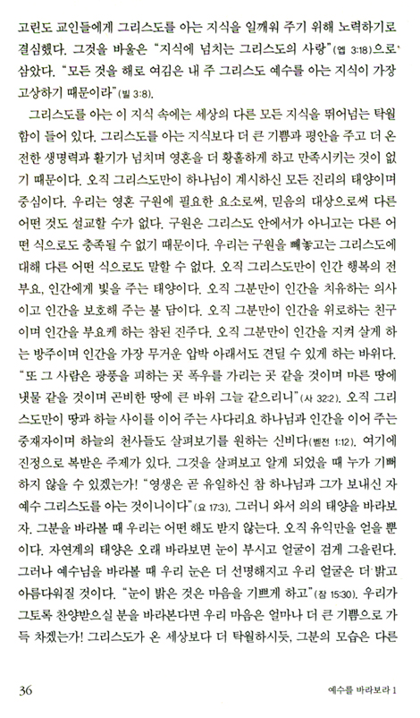 예수를 바라보라 1권