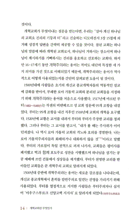 개혁교회란 무엇인가 (개혁주의 교회와 목회 시리즈 03)