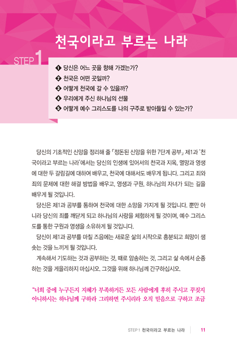 7단계 (정돈된 신앙을 위한 7단계 성경공부)