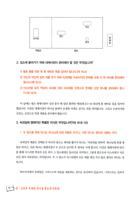 중고등부 주제별 성경공부 절기 및 풍습과 전통편 - 지도자 가이드북