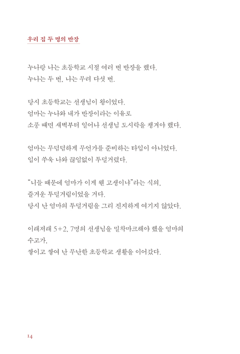 나의 아름다운 엄마, 김영희 (서른아홉 아들이 써내려간 예순여섯 엄마와의 추억)