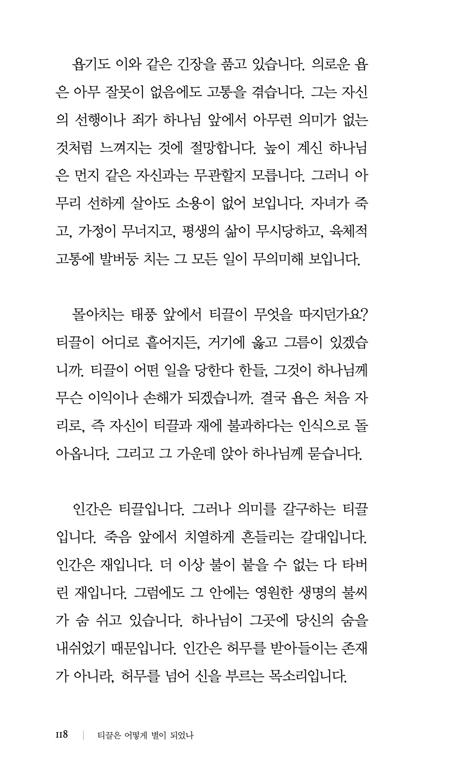 티끌은 어떻게 별이 되었나 (하나님을 기다리는 가장 보통의 믿음)