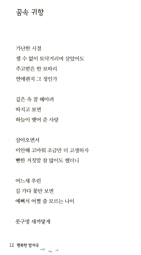 행복한 발자국 (문진환 시집)