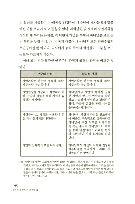하나님을 만나는 과학수업