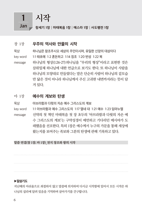 맥체인성경 키워드