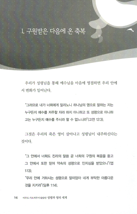 아무도 가르쳐주지 않았던 성령과 영의 세계