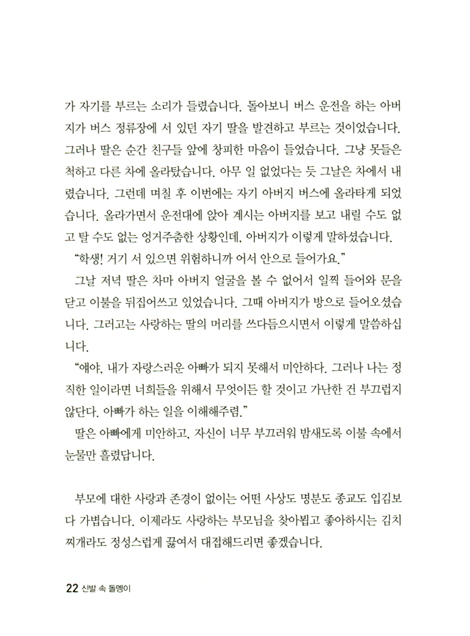 신발 속 돌멩이 (인생이라는 여행길에서 만나는)