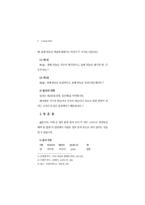 예수님 안에서 (in Jeusus Christ)