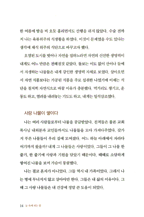 눈 속에 피는 꽃