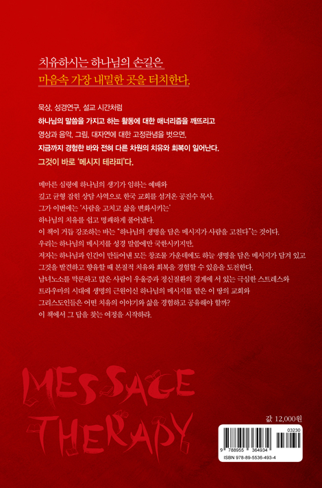 메시지 테라피 (마음을 만지고 삶을 변화시티는 하나님의 말씀, 그분의 메시지)