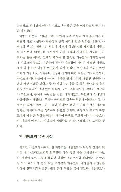헤르만 바빙크 평전