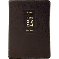 [개역한글판] 큰글자 성경전서 H72WM 중 (단본/색인/무주석/PU/무지퍼/다크브라운)