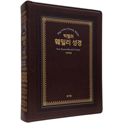 [개역개정4판] 빅컬러 훼밀리 성경 특대 오픈형 (단본/색인/주석/PU/초코)