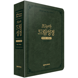 <font color=red>[개역개정4판+새찬송가] </font>프뉴마 드림성경 대 (합본/색인/주석/가죽/지퍼/다크그린)
