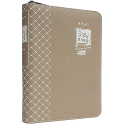 <font color=red>[개역개정4판+새찬송가] </font>뉴슬림 굿모닝 바이블 특소 (합본/색인/주석/PU/지퍼/모카베이지)