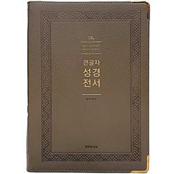 [개역개정4판] 큰글자 성경전서 NKR92WB 강대용 (단본/색인/무주석/PU/무지퍼/그레이)