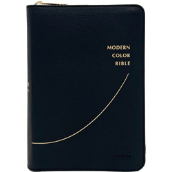 <font color=red>[개역개정4판+새찬송가]</font> 모던 컬러성경 소 (합본/색인/주석/PU/지퍼/검정)