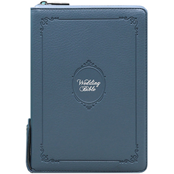 <font color=red>[개역개정4판+새찬송가] </font>굿모닝 결혼성경 중 (합본/색인/주석/PU/지퍼/블루)