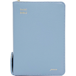 <font color=red>[개역개정4판+새찬송가] </font> 베이직성경 소 (합본/색인/주석/천연우피/지퍼/스카이블루)