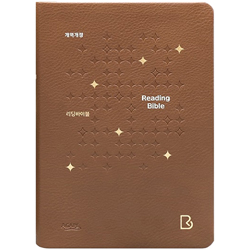 [개역개정4판] 리딩바이블 특대 (단본/색인/단본/주석/PU/무지퍼/브라운)
