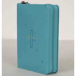 <font color=red>[개역개정4판+새찬송가] </font>비전성경 특미니 (합본/색인/주석/PU/지퍼/민트블루)