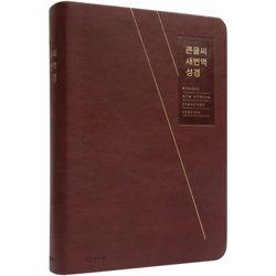[새번역] 큰글씨 새번역 성경 RN72B 중 (단본/색인/무주석/PU/무지퍼/브라운)