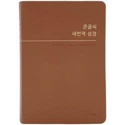 [새번역] 큰글씨 새번역 성경 RN72WBU 중 (단본/색인/무주석/PU/무지퍼/브라운)