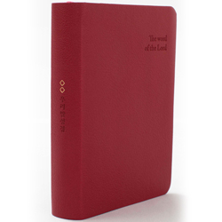 우리말성경 특미니 5판 (단본/색인/PU소재/무지퍼/레드/DKV2203)