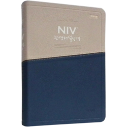 [개역개정4판] NIV 한영해설성경 대 (단본/색인/주석/PU/무지퍼/투톤블루)