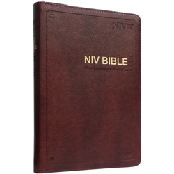NIV BIBLE - New International Version Large 대 (단본/색인/무주석/PU소재/지퍼/다크브라운)