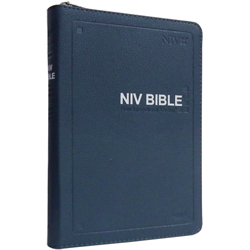 NIV BIBLE - New International Version Medium 중 (단본/색인/무주석/PU소재/지퍼/다크블루)