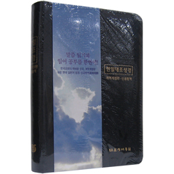 한일대조 성경전서 개역개정판 신공동역 NKRNI88DI 중 (단본/가죽/무지퍼/검정)