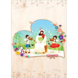 A4 4면 어린이주보-1224 (1속 100장)