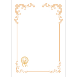 A5 우단 금박 무지증서 내지 (우, 10장 한세트) 6389-4