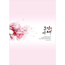 A4 4면 일반주보-은혜/분홍 (1속 100장)