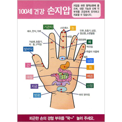 [해피건강 전도지] 100세 건강 손지압 전도지 (1속 100장)