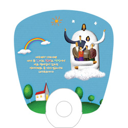 영접 전도부채 (사각계란자루형)