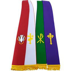 [2장 4색] 공통성령수 스톨 2개 한세트(고급)