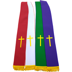 [2장 4색] 십자가 스톨 2개 한세트(고급)