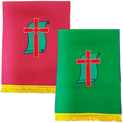 통합 강대상보-고급 (2장4색-빨강/하양/초록/보라)