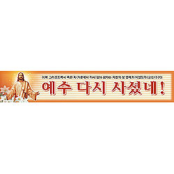 부활절 현수막 3번 - 예수다시 사셨네 6904
