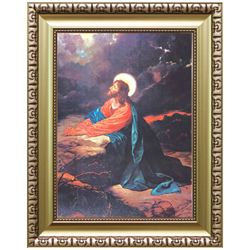 엔틱 골드 성화액자 8절 신형 - 겟세마네기도