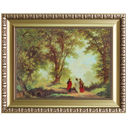 엔틱 골드 성화액자 8절 신형 - 엠마오로 가는길