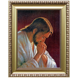 엔틱 골드 성화액자 8절 신형 - 예수님의 묵상기도