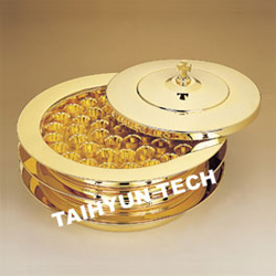 <font color=red>[10%할인] </font>*금 성찬기 알루미늄 잔(THGAL-45호) 3단 1세트