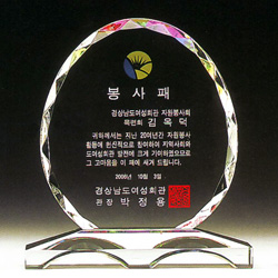 크리스탈 상패 (JP187-8)